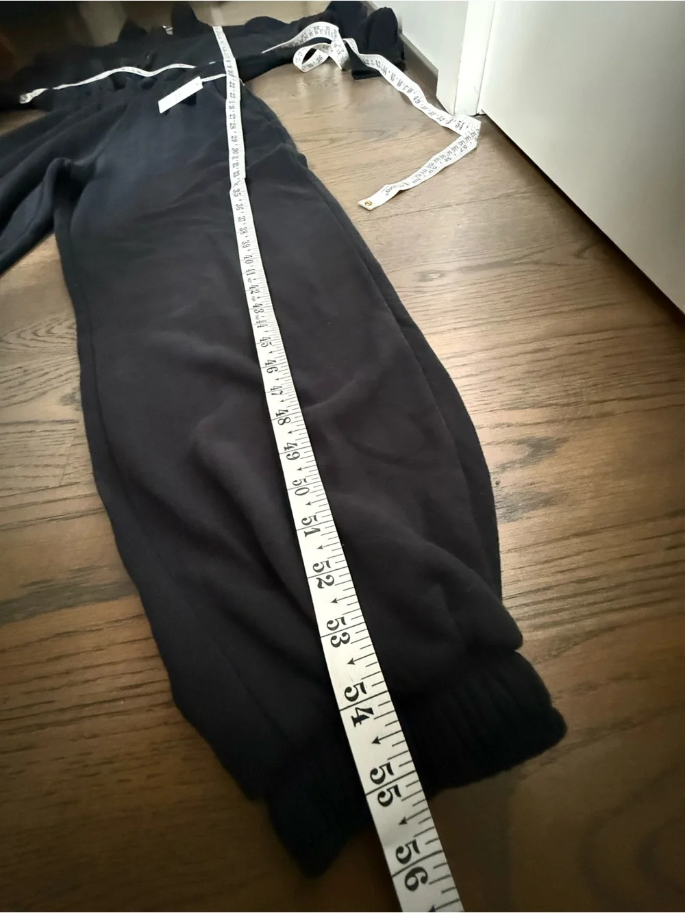 NWT Abercrombie & Fitch Black Zip-Front Lounge Jumpsuit size S.